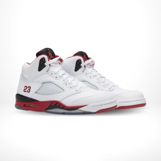 Air Jordan 5 Retro Fire Red Black Tongue