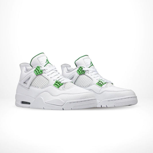 Air Jordan 4 Retro Metallic Green White