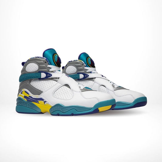 Air Jordan 8 Retro White Aqua Blue